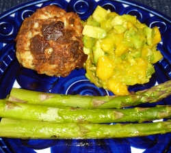 Crab Cakes & Mango Avacado Salsa Crab Cakes & Mango Avacado Salsa